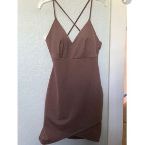 Tan/Brown Sparkly Dress